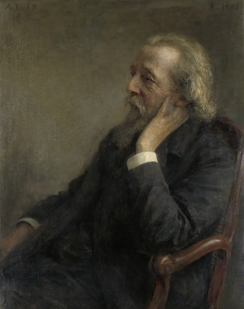 Portret van Ds Petrus Hermannus Hugenholtz (1834-1911), oprichter van de Vrije Gemeente av Jan Veth