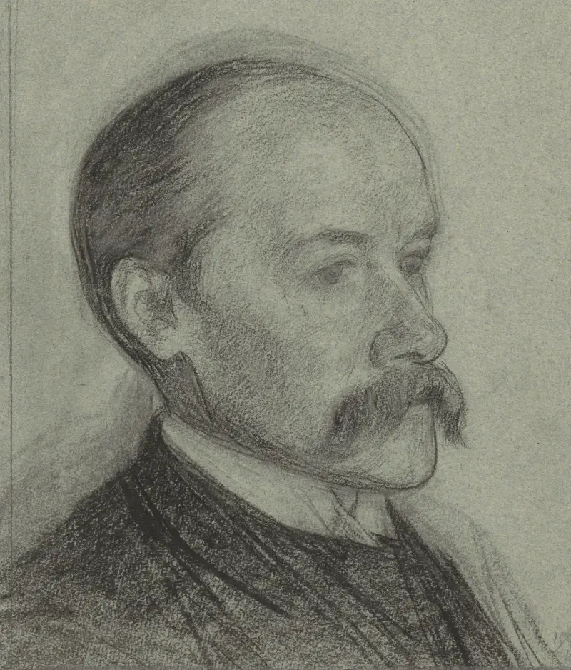 Porträtt av J.C. van Marken av Jan Veth