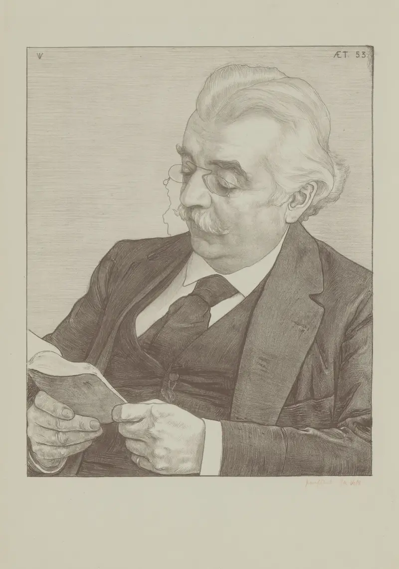Porträtt av Jacob Nicolaas van Hall av Jan Veth