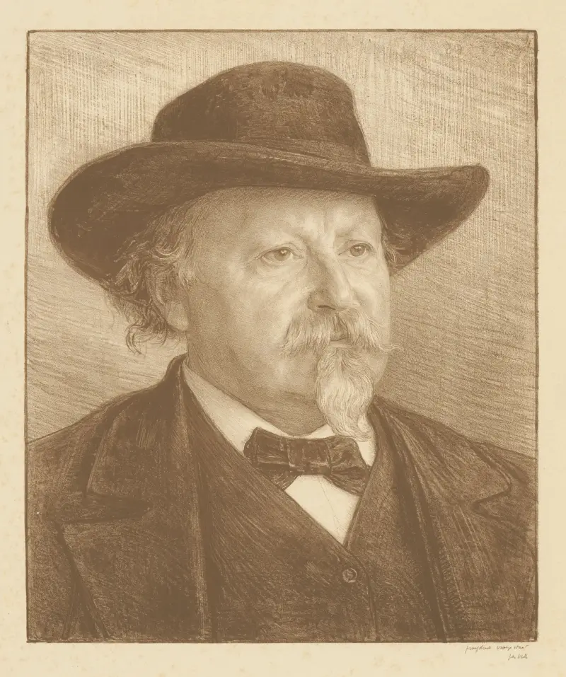 Porträtt av Johan Philip van der Kellen av Jan Veth
