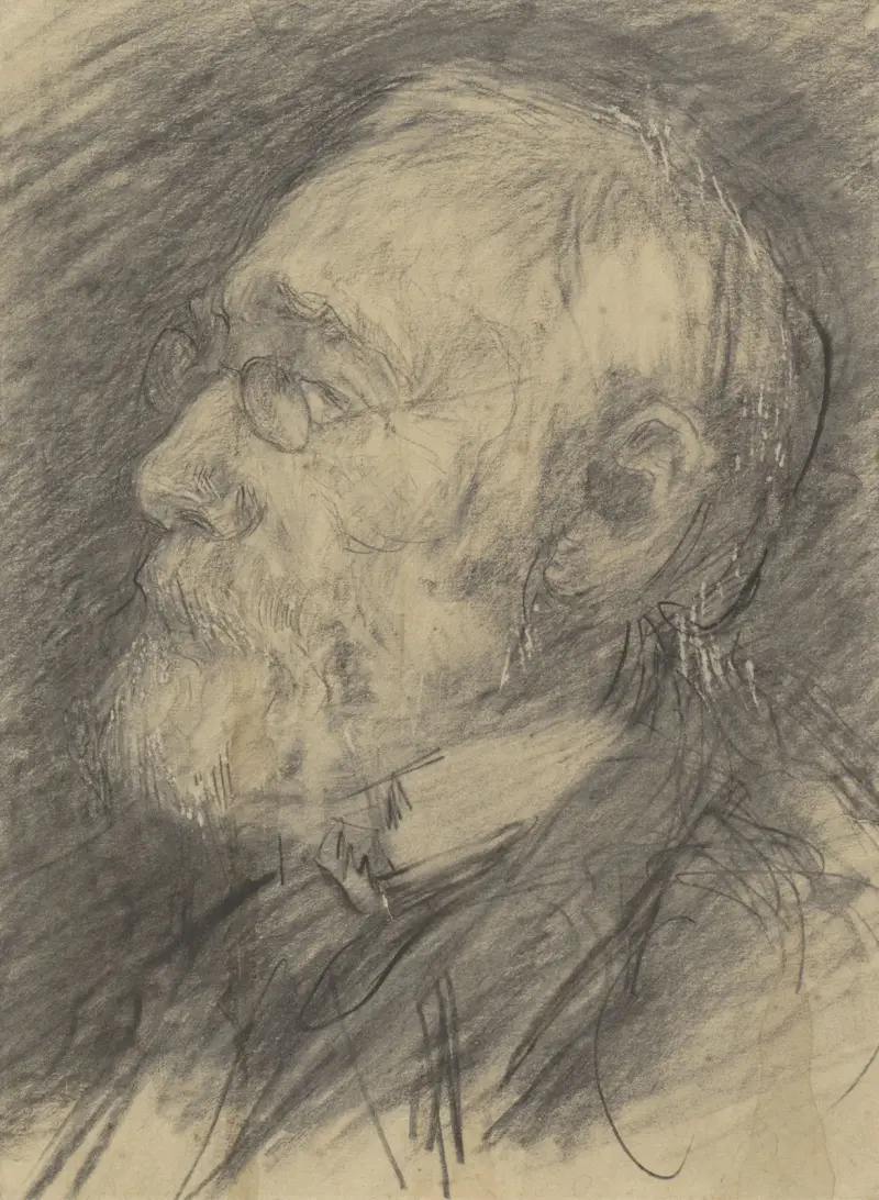 Porträtt av Jozef Israëls av Jan Veth