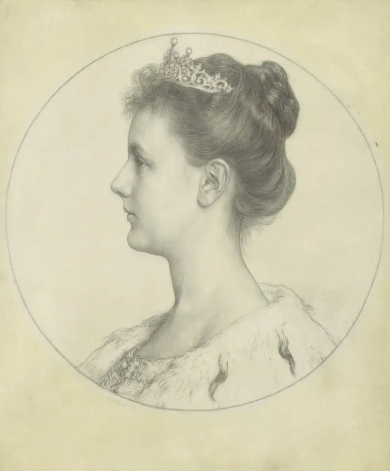 Porträtt av drottning Wilhelmina av Jan Veth