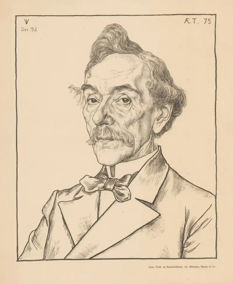 Porträtt av Louis Jacques Veltman av Jan Veth