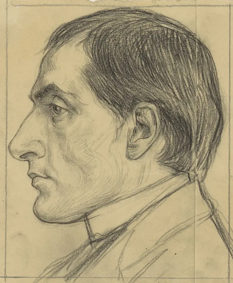 Porträtt av Lugné-Poe av Jan Veth