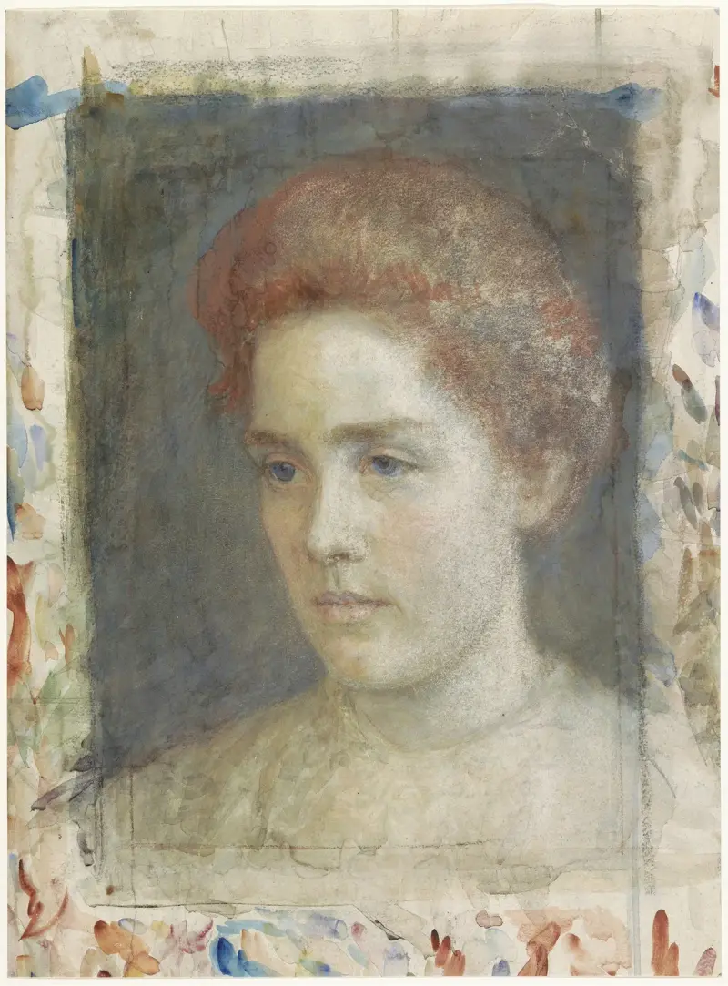 Portret van mejuffrouw Wiedenbruggen av Jan Veth