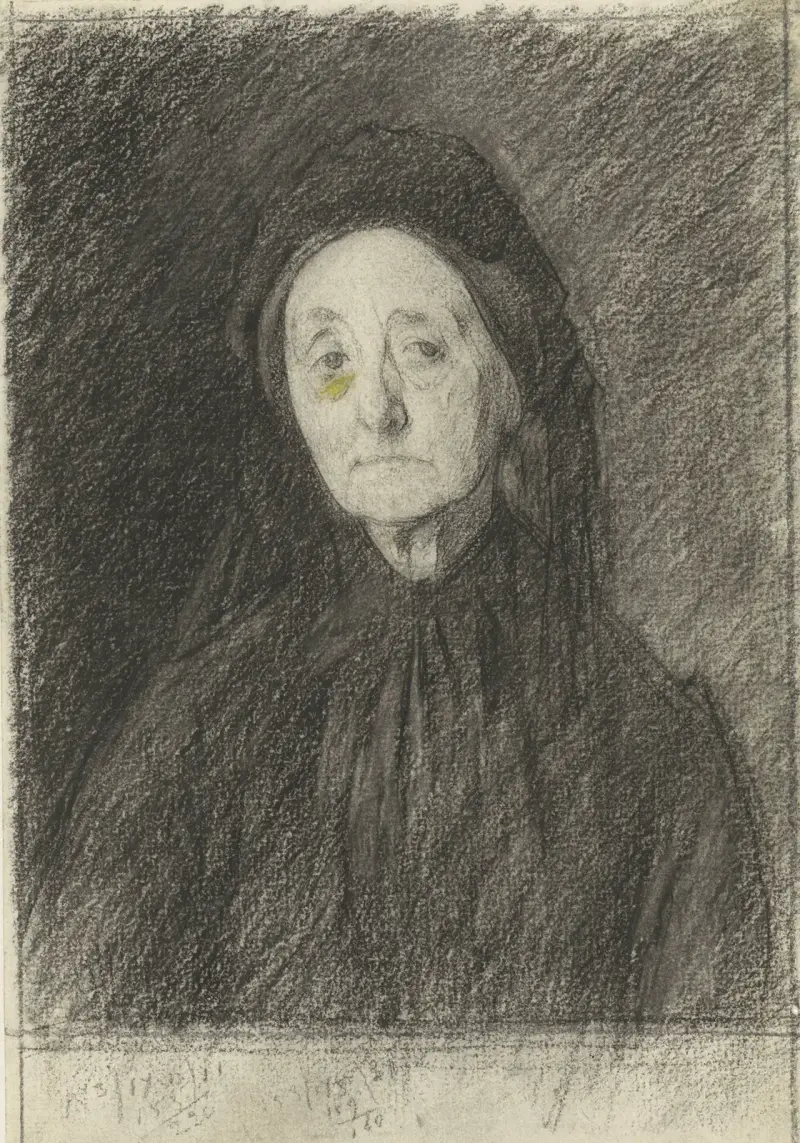 Porträtt av fru J.H. Giltay-Moll av Jan Veth