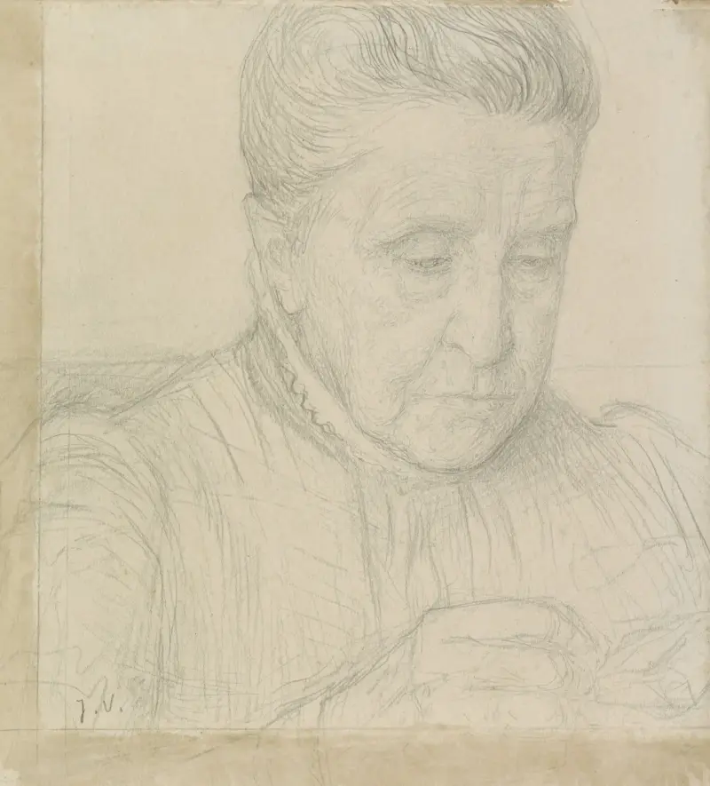 Porträtt av fru M.J. van Rennès-de Jongh av Jan Veth