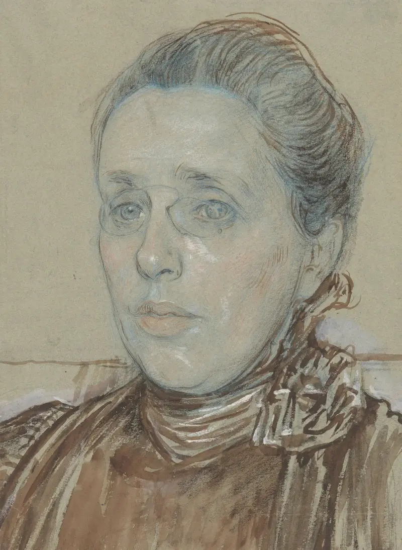 Porträtt av fru Tutein Nolthenius-Tutein Nolthenius av Jan Veth