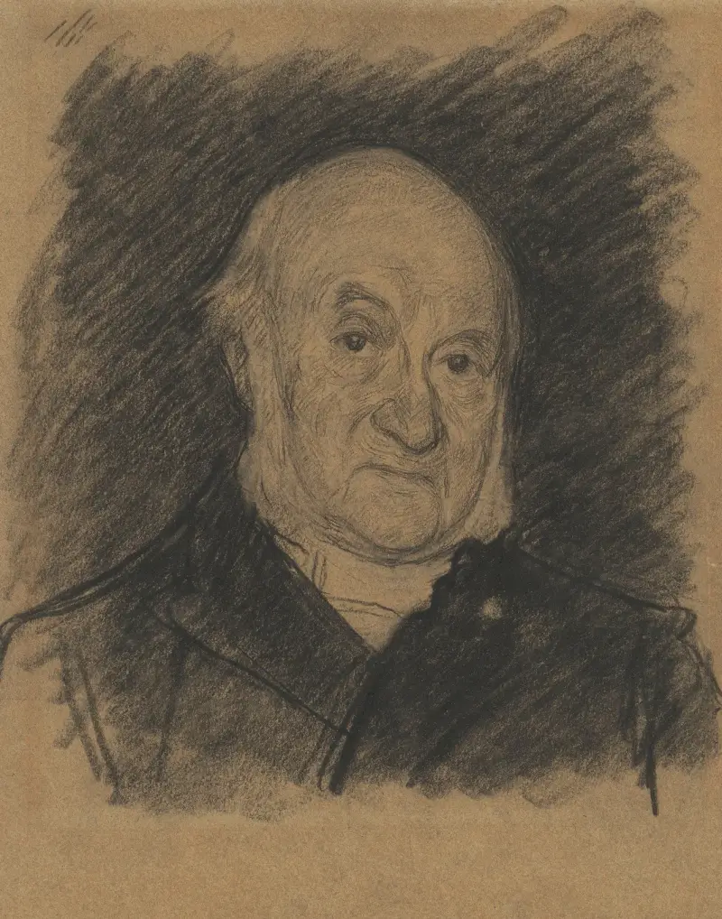 Porträtt av Nicolaas Beets av Jan Veth