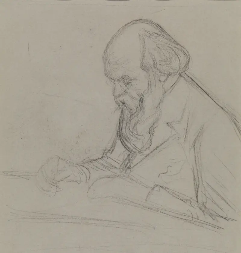Porträtt av Petrus Josephus Hubertus Cuypers av Jan Veth