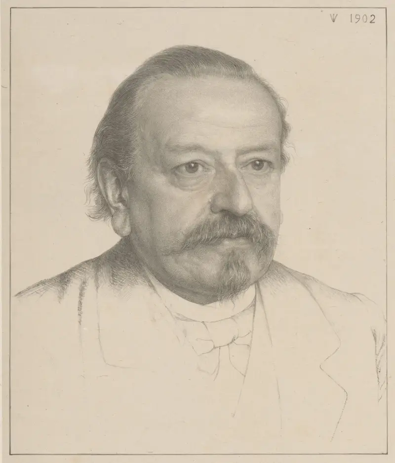 Portret van Reinier Willem Petrus de Vries av Jan Veth
