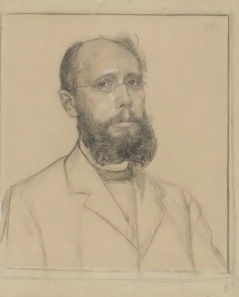 Porträtt av Samuel Muller av Jan Veth