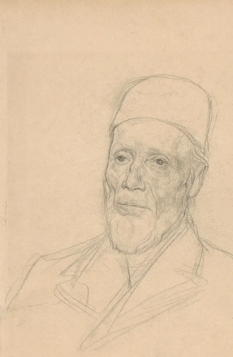 Portret van Willem Nicolaas Dinger av Jan Veth