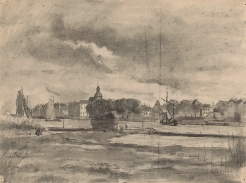 Stad vid en flod av Jan Veth