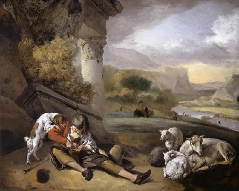 Krajina s pastýřským chlapcem, Jan Weenix