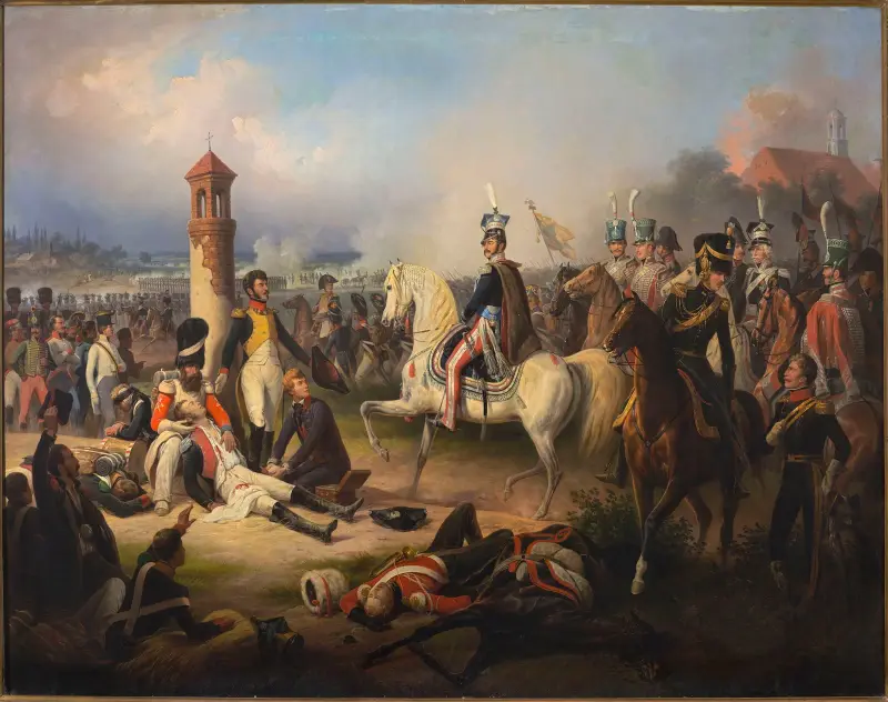 Death of Cyprian Godebski at Raszyn av January Suchodolski