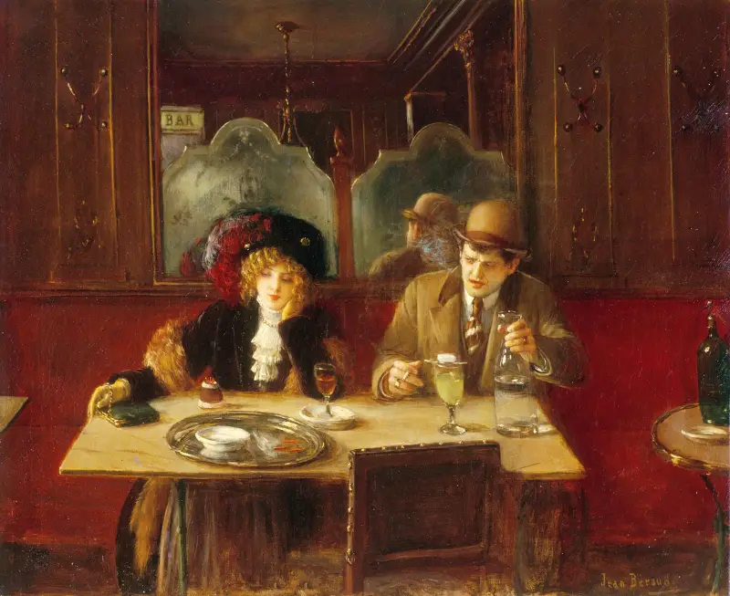 På kaféet, kallat Absinten av Jean Béraud