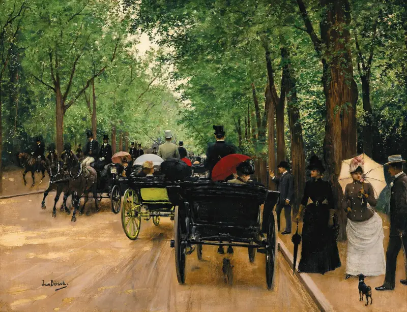 Bois De Boulogne av Jean Béraud