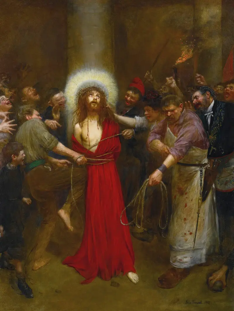 Christ Lié À La Colonne av Jean Béraud
