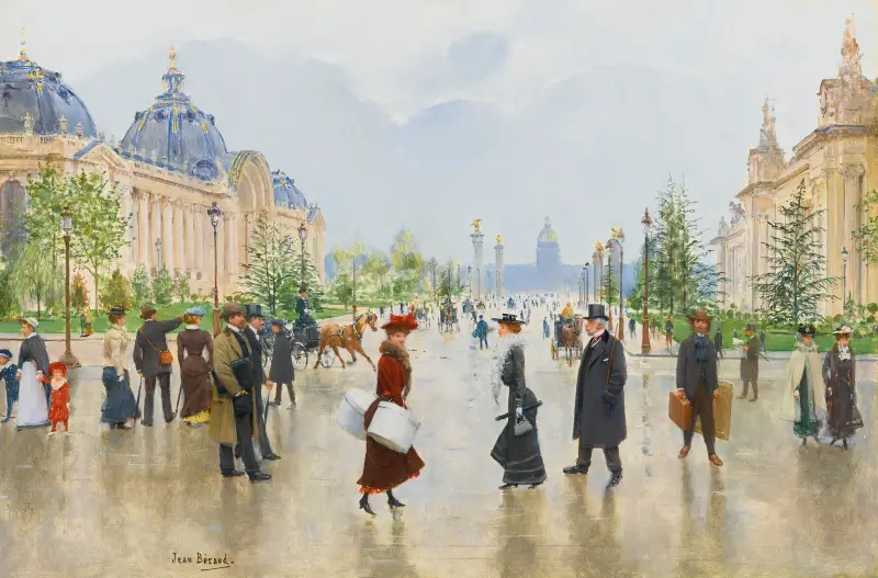 Entre Le Petit Et Le Grand Palais, Avenue Alexandre-III av Jean Béraud