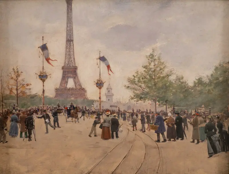 Entrée de l’exposition universelle de 1889 av Jean Béraud