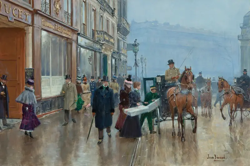 La Maison Doucet, Paris av Jean Béraud