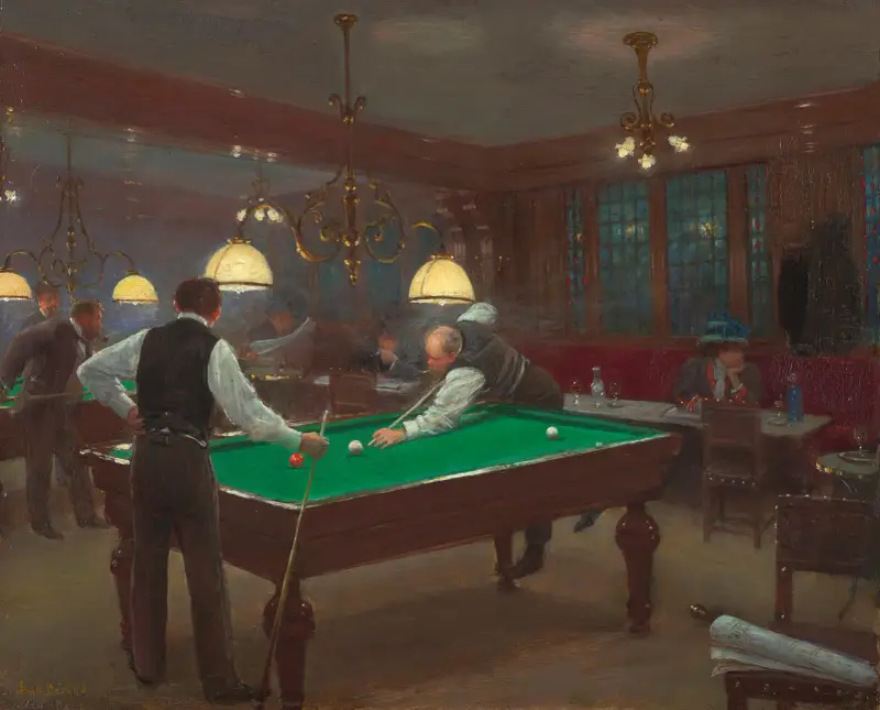 Biljardpartiet av Jean Béraud