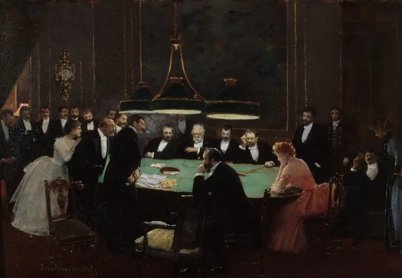 Spelsalen av Jean Béraud