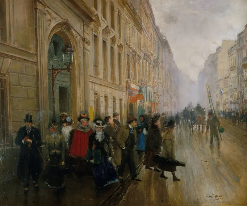 Utgången från musikkonservatoriet av Jean Béraud