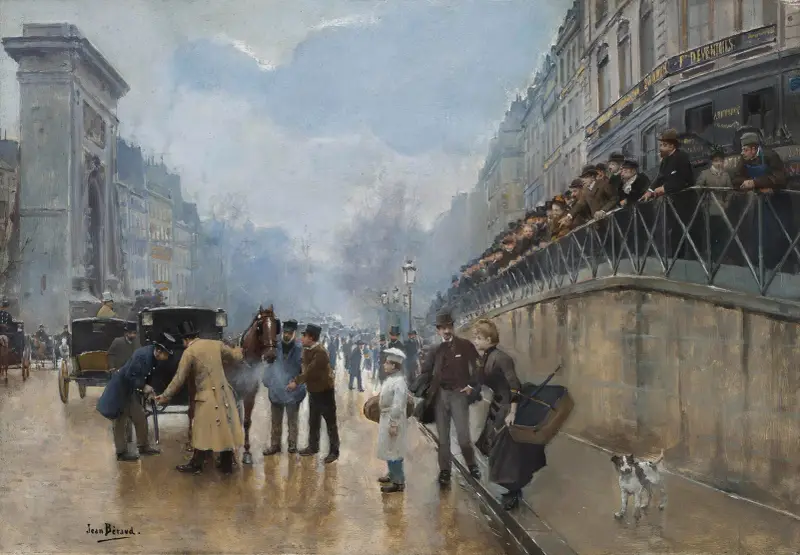 Olyckan; Porte Saint-Denis av Jean Béraud
