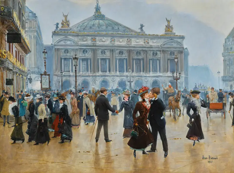 Die Ankunft der Midinettes von Jean Béraud