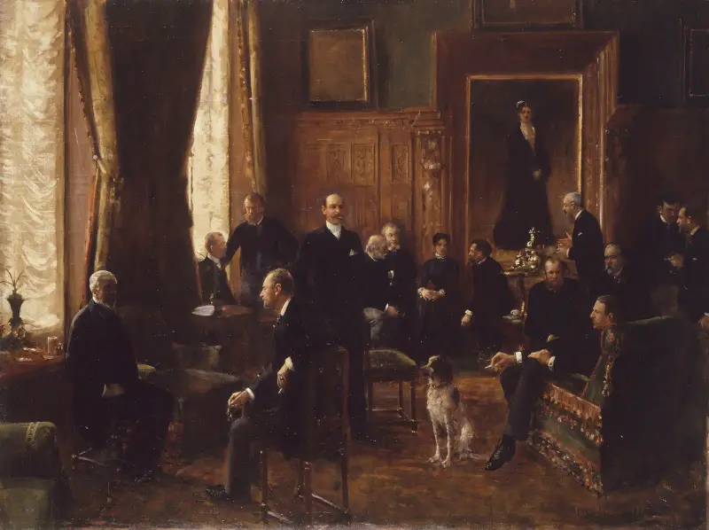 Salong hos grevinnan Potocka av Jean Béraud