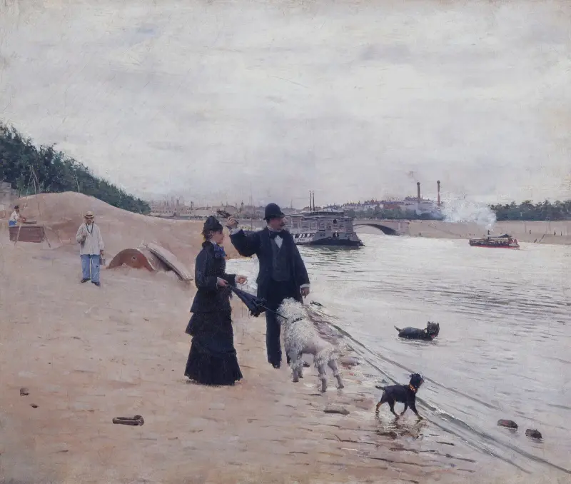 Seinens stränder av Jean Béraud