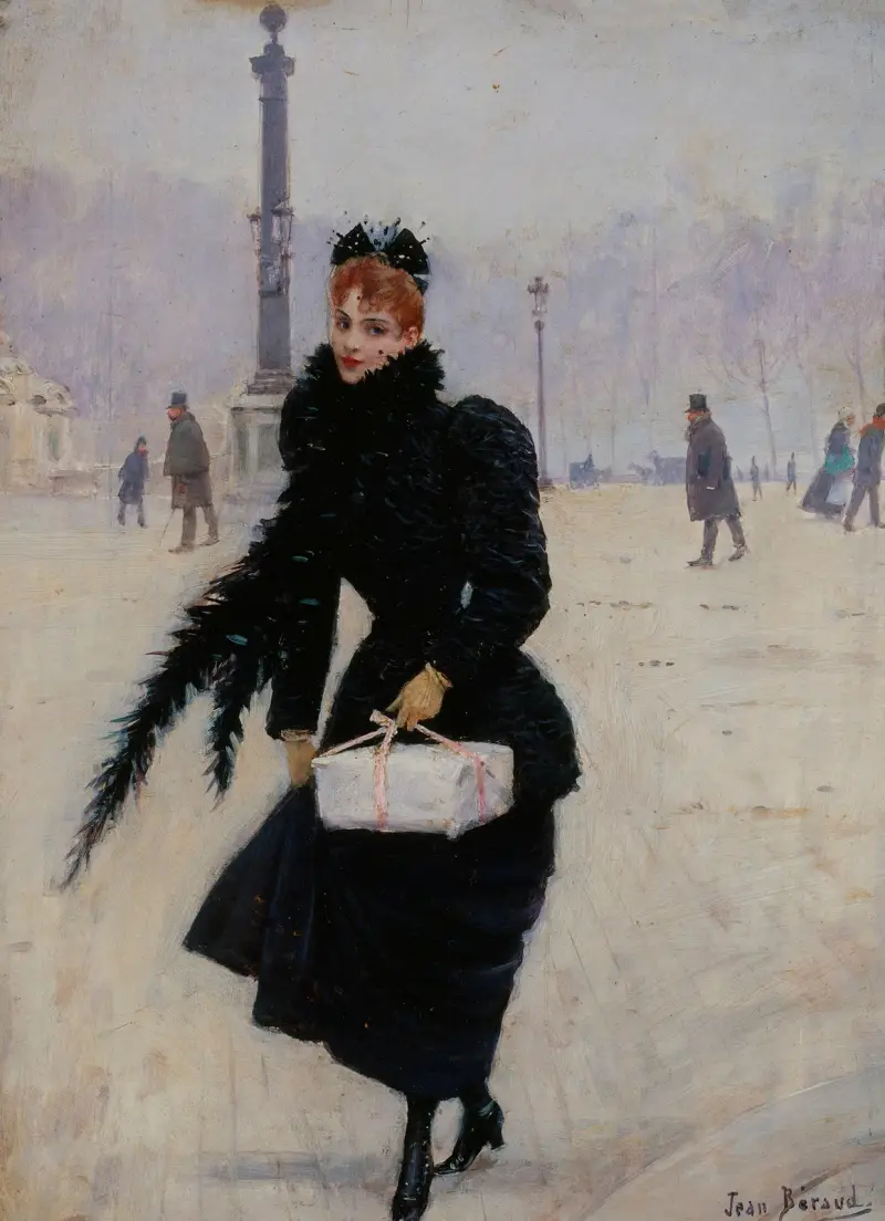 Parisiska på Place de la Concorde av Jean Béraud