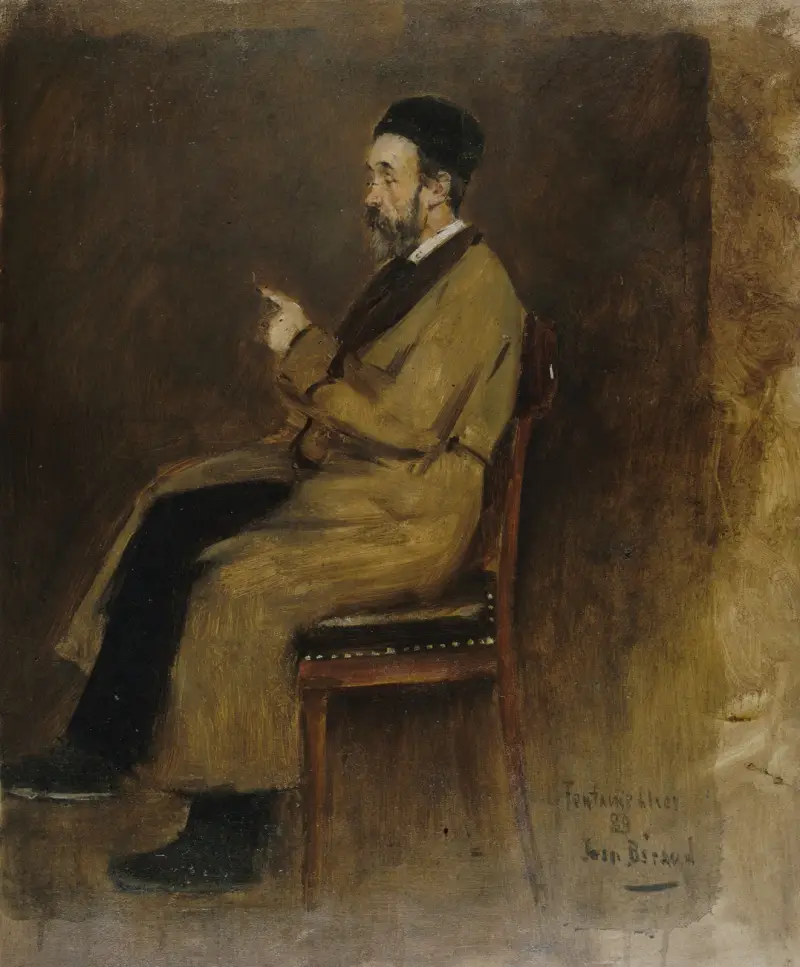 Porträtt av Jean-Jacques Weiss (1827–1891), redaktör på 'Journal des débats' av Jean Béraud