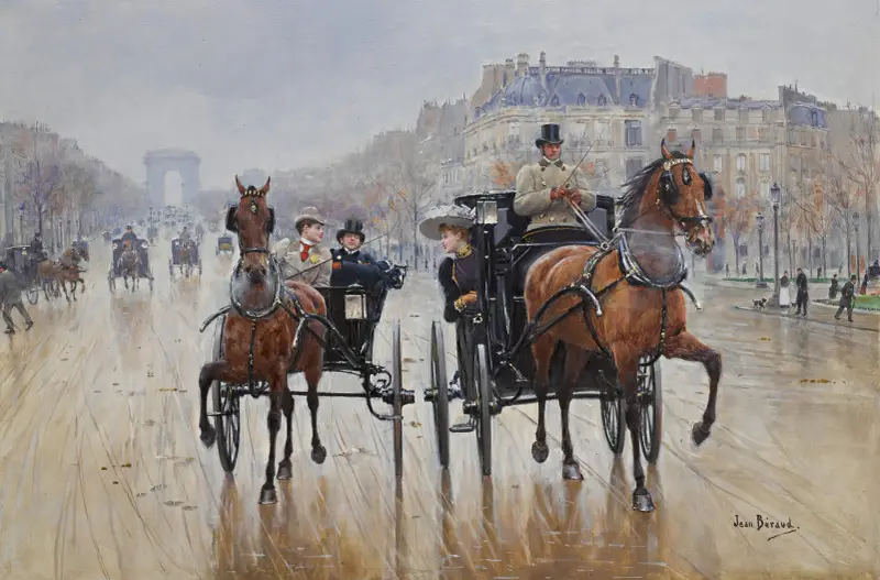 Rond-point des Champs-Élysées av Jean Béraud