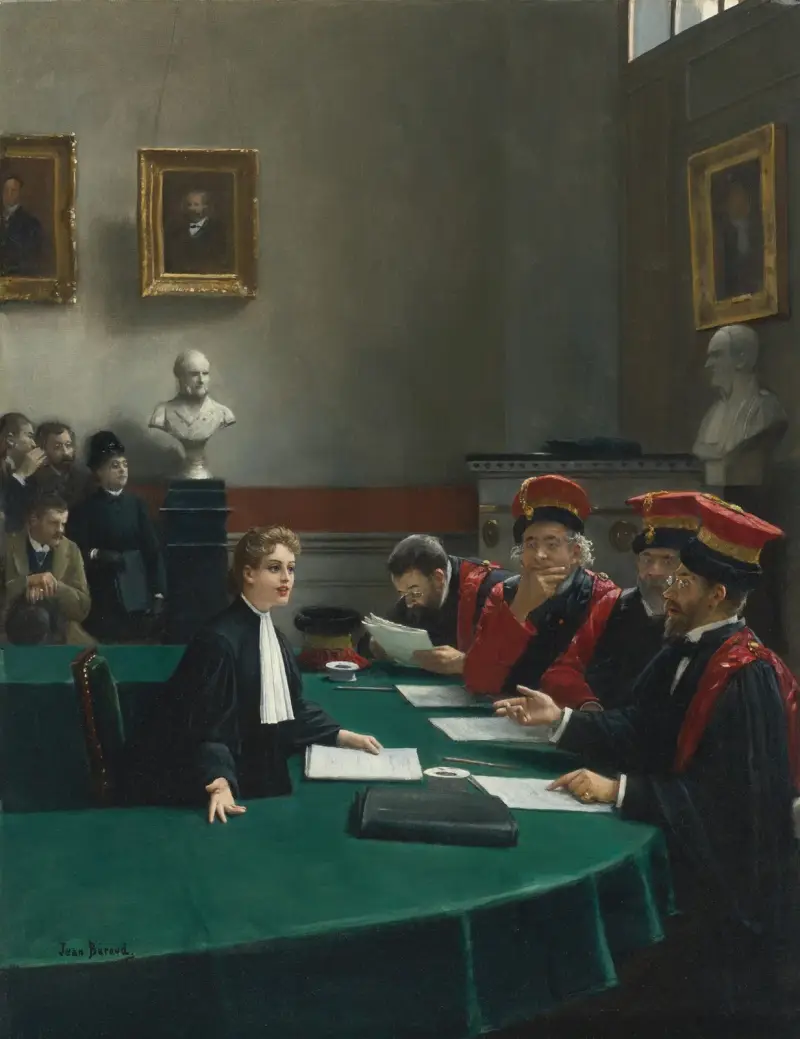 Salle d’examen de doctorat (The Doctoral Jury) av Jean Béraud
