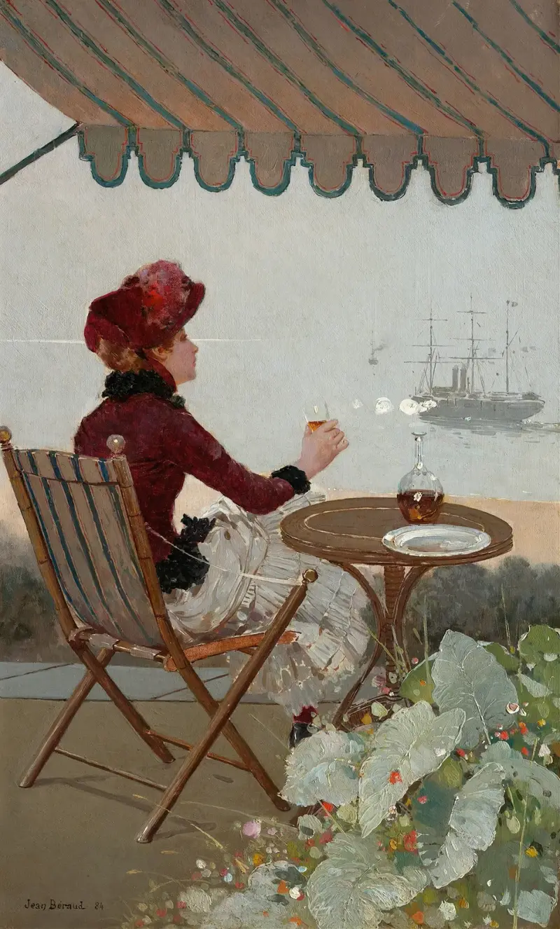 Mořská kavárna, Jean Béraud