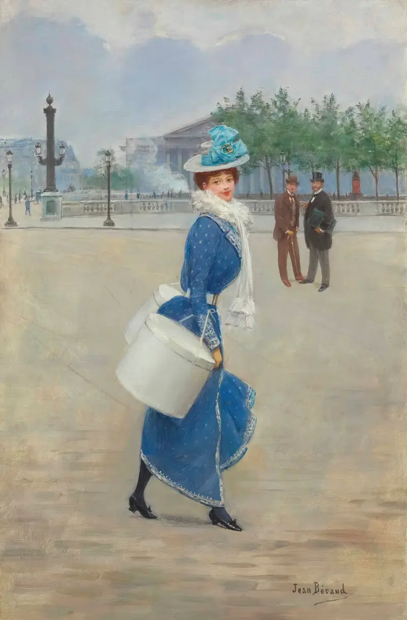 På Place de la Concorde av Jean Béraud