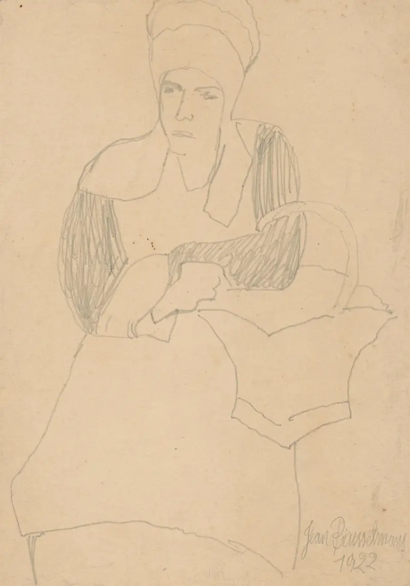 Weibliche Figur, 1922 von Jean Brusselmans