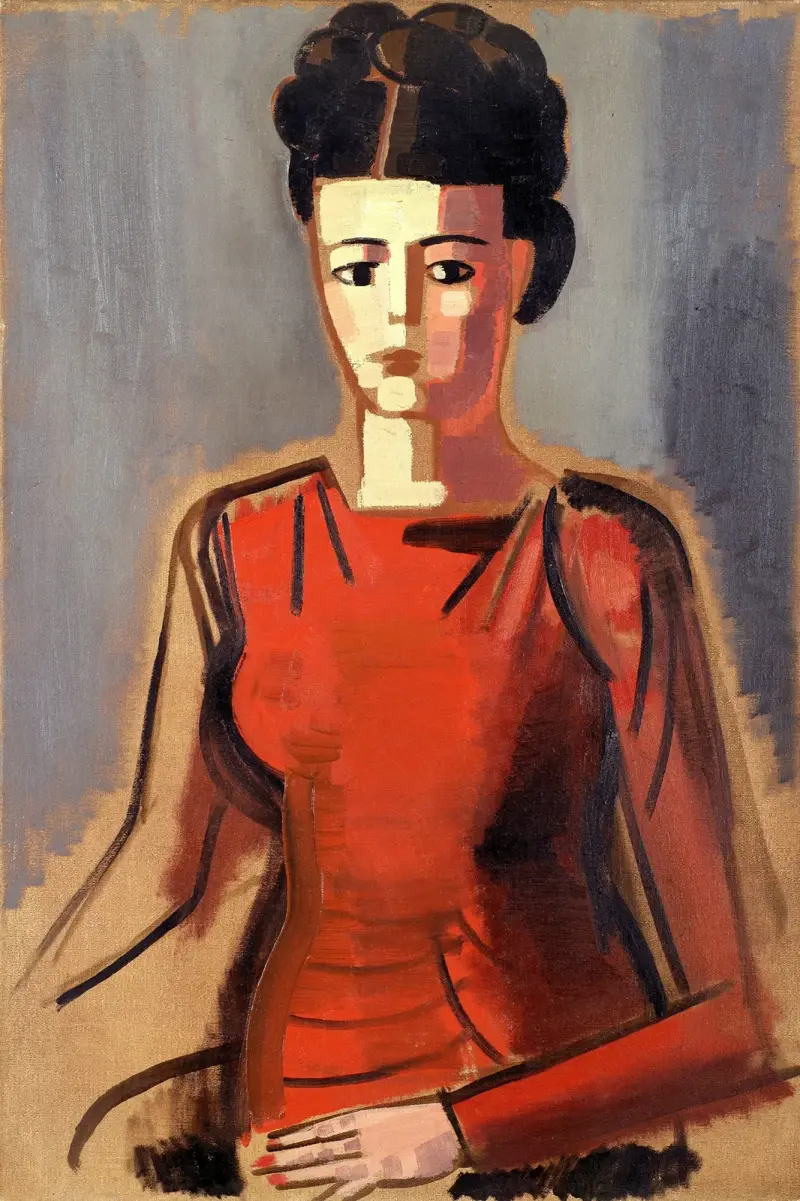 Portret artystki Irène Hamerlinck, Jean Brusselmans