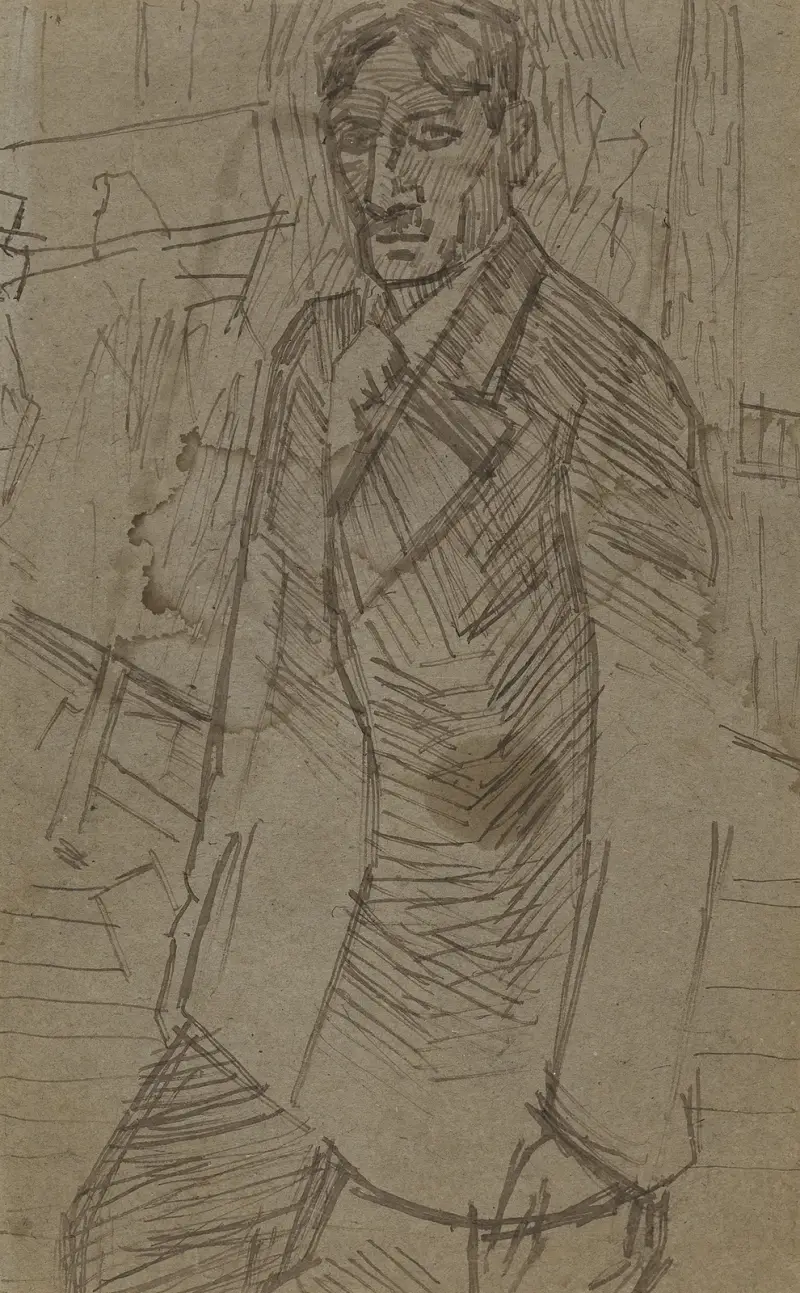 Porträtt av René Lyr av Jean Brusselmans