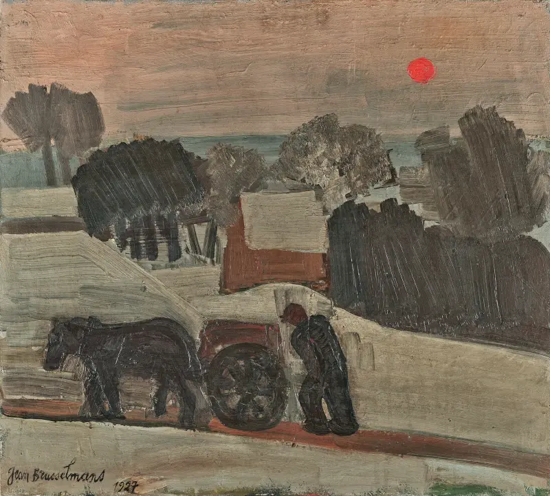 Solnedgång i Brabant av Jean Brusselmans