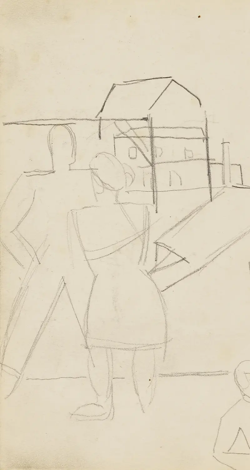Studie av figur 2 av Jean Brusselmans