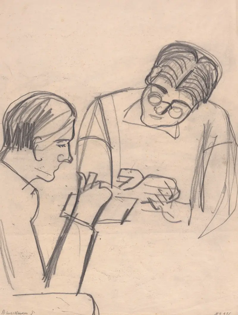 Två figurer av Jean Brusselmans