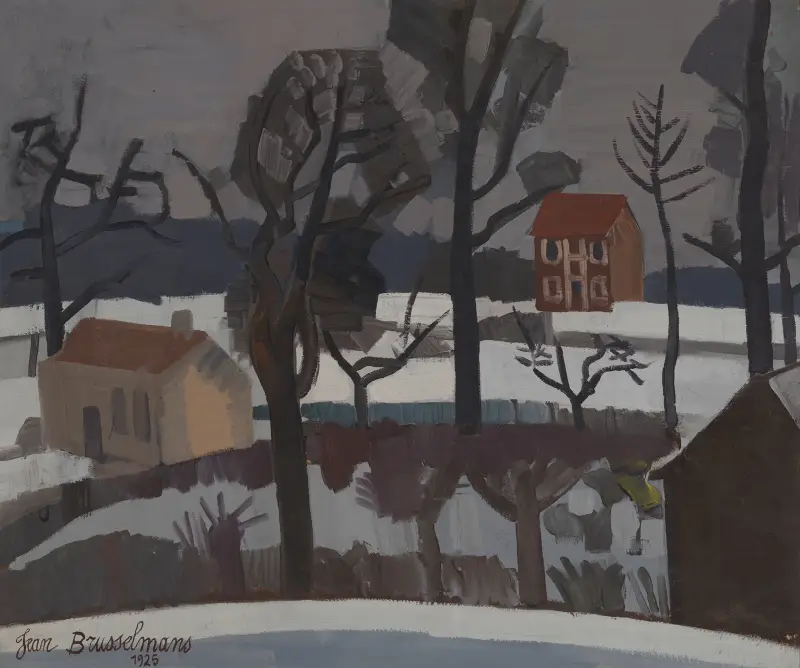 Zimní krajina (Sněhová krajina), Jean Brusselmans