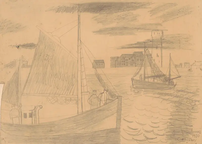 Zeebrugge von Jean Brusselmans