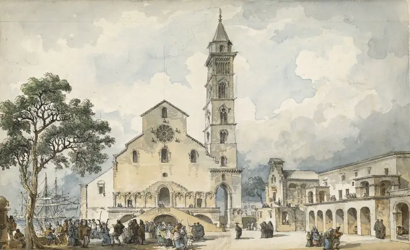Katedralen i Trani av Louis Jean Desprez