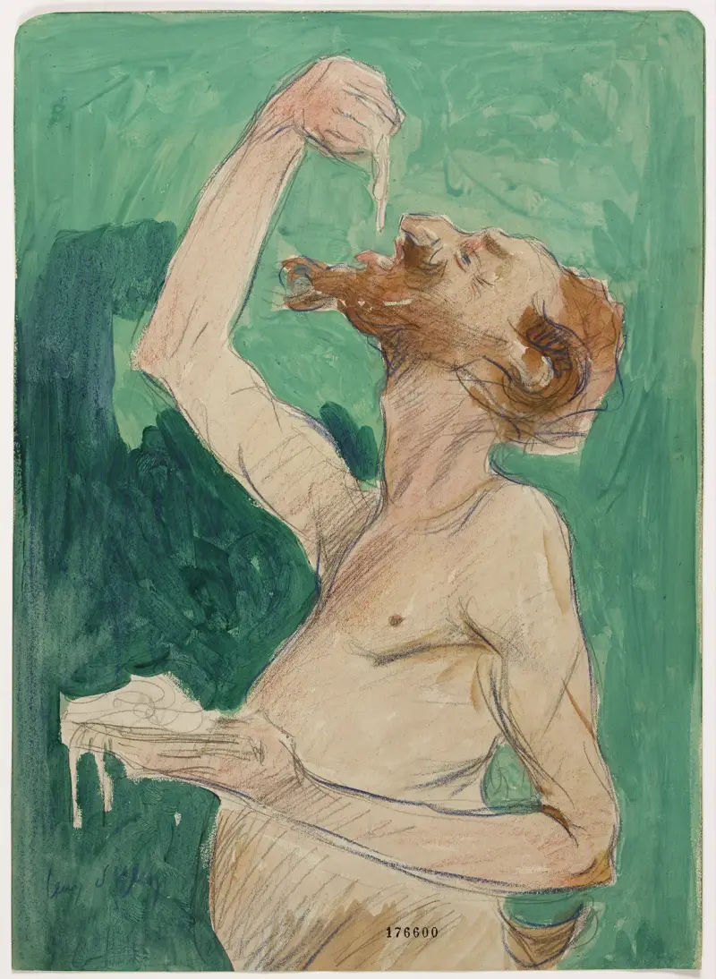 Faun, der Spaghetti isst von Jean d'Ylen