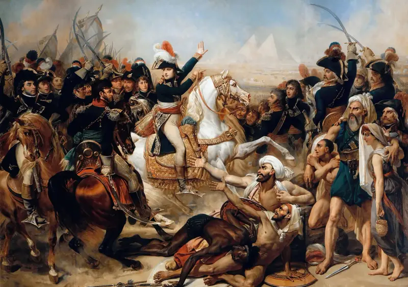 Slaget vid pyramiderna, 21 juli 1798 av Antoine-Jean Gros